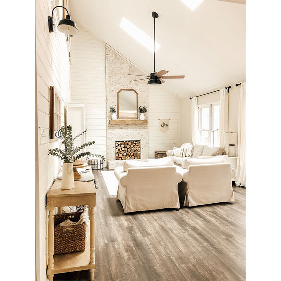 House + Holm - Living Room After DIY Renovation