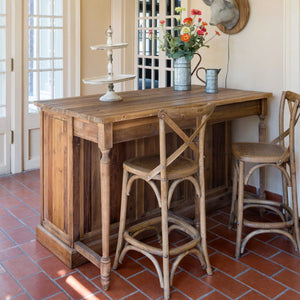 Reclaimed Wood Breakfast Island