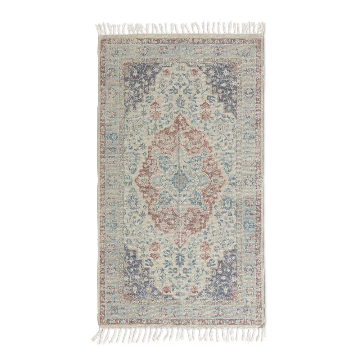 Cotton Printed Rug, Nutmeg, 3' x 5'