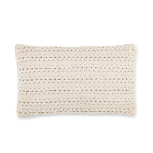Cotton Woven Macrame Lumbar Pillow