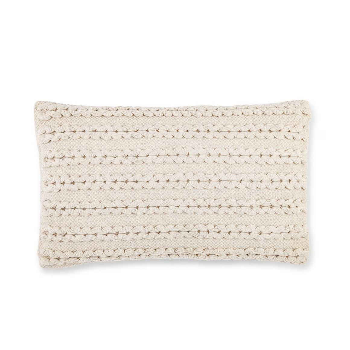 Cotton Woven Macrame Lumbar Pillow